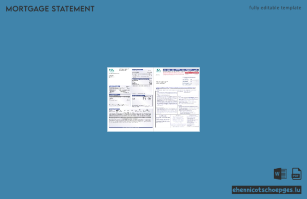 Pakistan Habib Hypothekenabrechnung in Word- und PDF-Format, 3 Seiten 1,-2 Beispielvorschau
